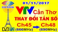 Vì sao VTV thay đổi tần số phát sóng tại cần Thơ?