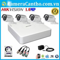 Bộ 4 Camera Hikvision HD 1.0MP