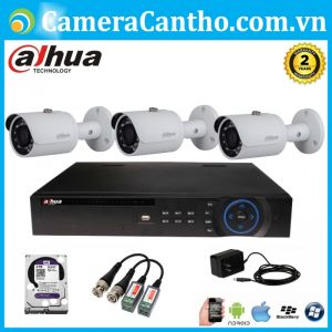 Bộ 3 Camera Thân Dahua HD 2.0MP